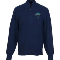 Easy Care Tri-Blend 1/4-Zip Sweater