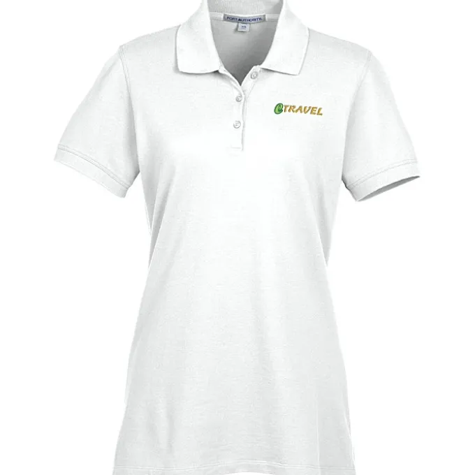 Easy Care Wrinkle Resist Cotton Pique Polo - Ladies'