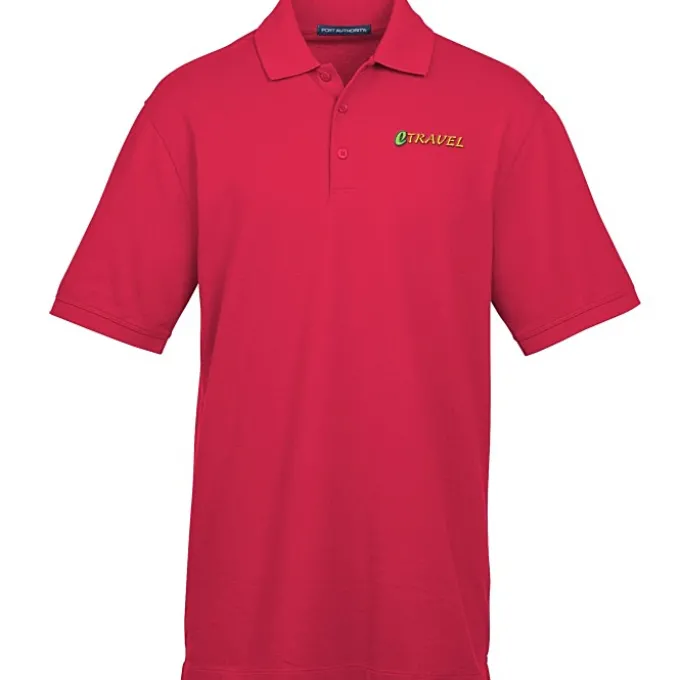 Easy Care Wrinkle Resist Cotton Pique Polo - Men's - 24 hr