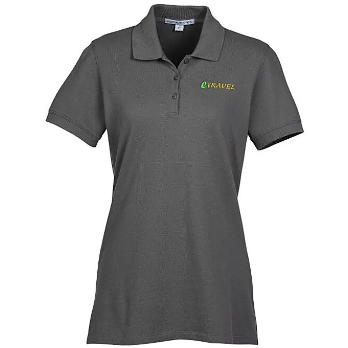 Easy Care Wrinkle Resist Cotton Pique Polo - Ladies' - 24 hr
