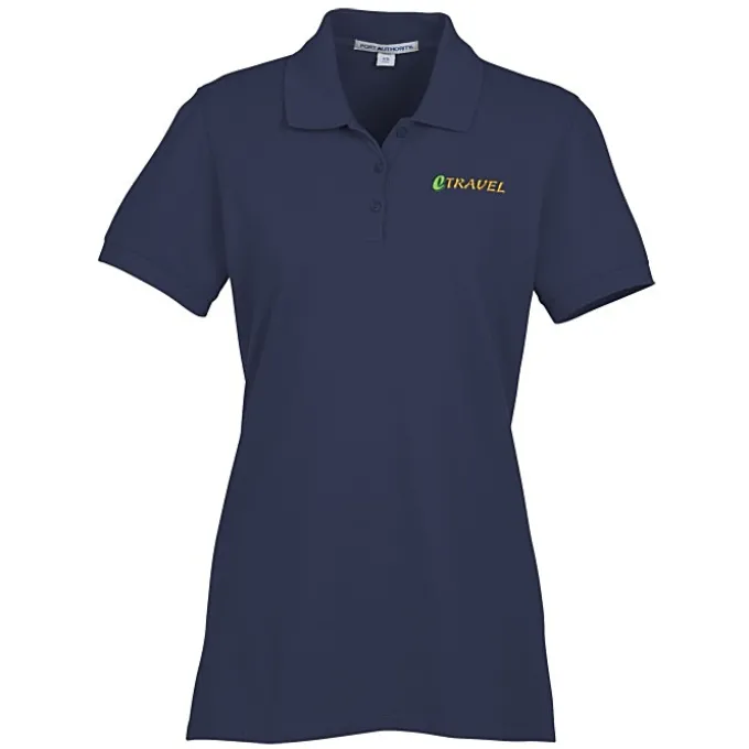 Easy Care Wrinkle Resist Cotton Pique Polo - Ladies' - 24 hr