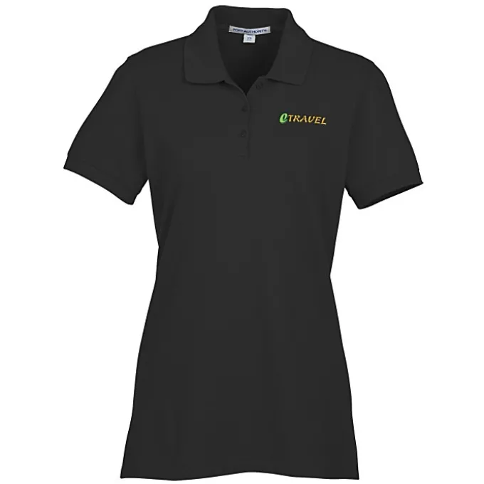 Easy Care Wrinkle Resist Cotton Pique Polo - Ladies' - 24 hr