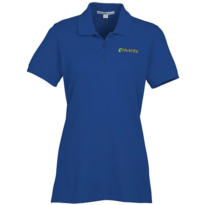 Easy Care Wrinkle Resist Cotton Pique Polo - Ladies' - 24 hr