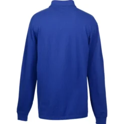 Easy Care Wrinkle Resist LS Cotton Pique Polo - Men's