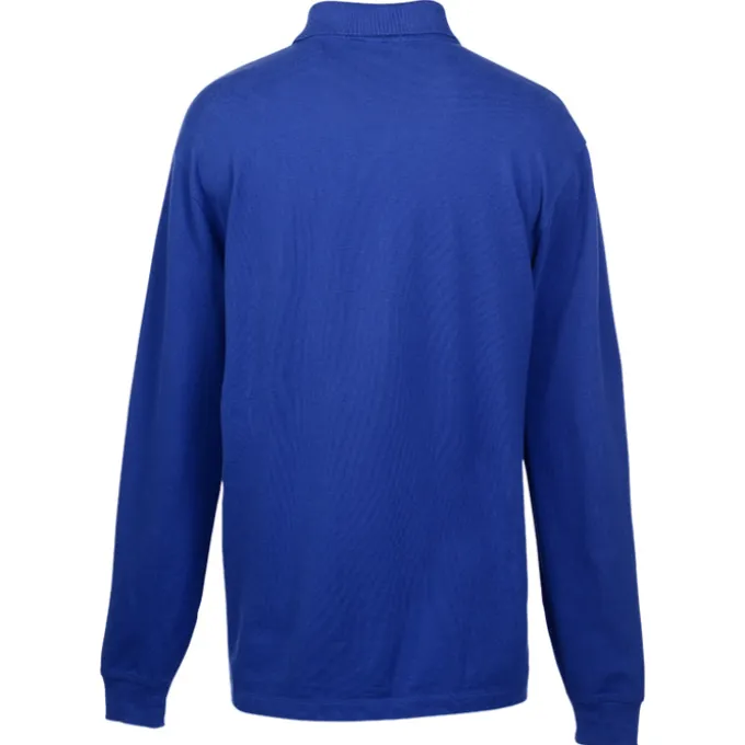 Easy Care Wrinkle Resist LS Cotton Pique Polo - Men's