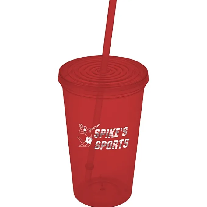 Economy Tumbler with Straw - 20 oz.