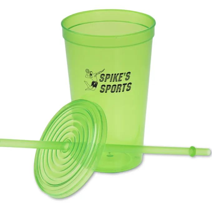 Economy Tumbler with Straw - 20 oz. - 24 hr
