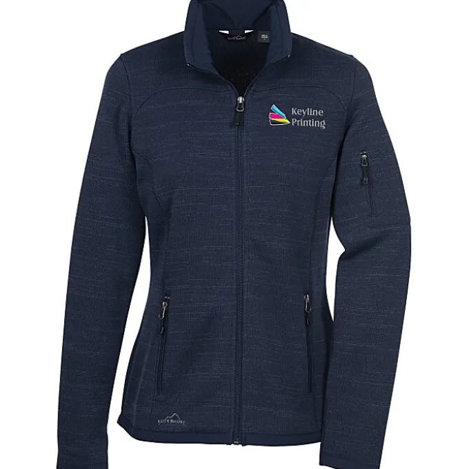 Eddie Bauer Heathered Sweater Fleece Jacket - Ladies'