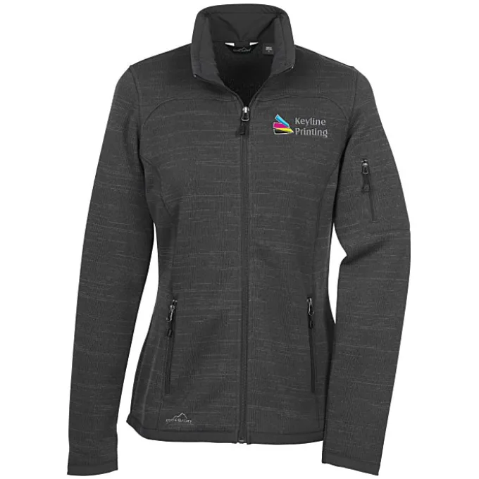 Eddie Bauer Heathered Sweater Fleece Jacket - Ladies'