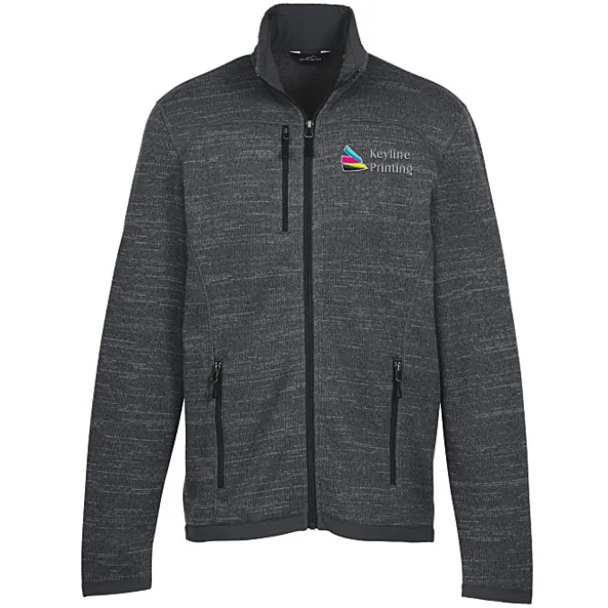 Eddie Bauer Heathered Sweater Fleece Jacket - Men's - 24 hr