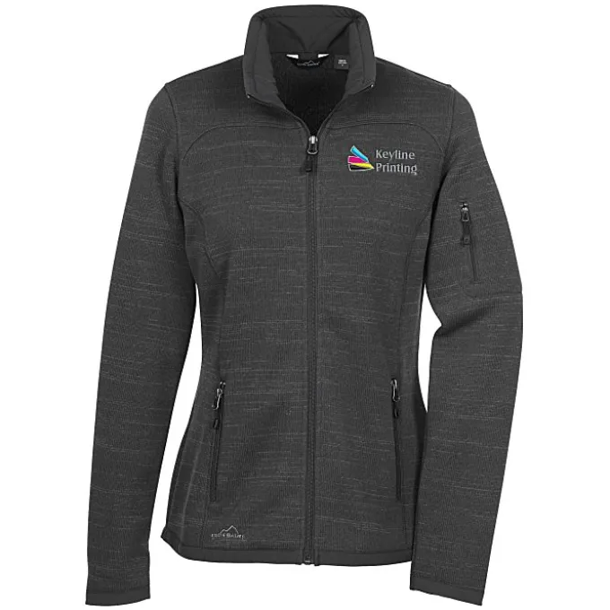 Eddie Bauer Heathered Sweater Fleece Jacket - Ladies' - 24 hr