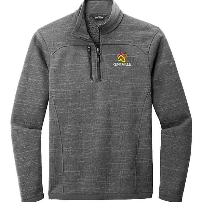 Eddie Bauer Heathered 1/4-Zip Sweater Fleece - Men's