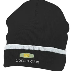 Edge Stripe Knit Cuff Beanie