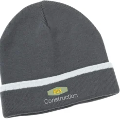 Edge Stripe Knit Cuff Beanie