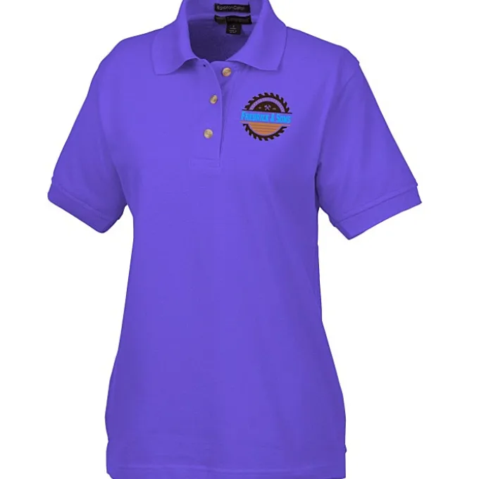 Egyptian Cotton Pique Polo - Ladies' - Full Color