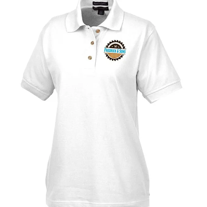 Egyptian Cotton Pique Polo - Ladies' - Full Color