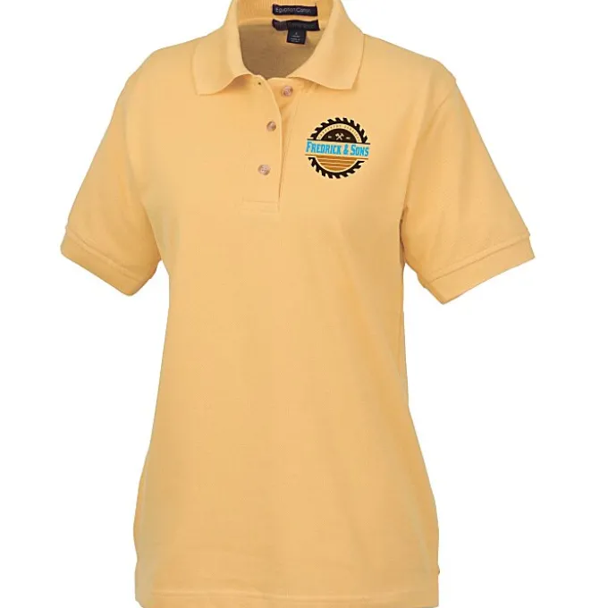 Egyptian Cotton Pique Polo - Ladies' - Full Color