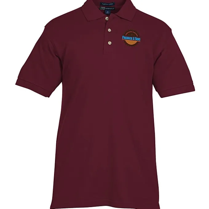 Egyptian Cotton Pique Polo - Men's - Full Color