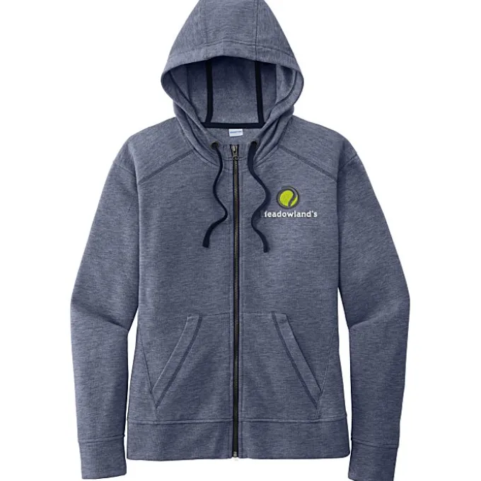 Electric Tri-Blend Wicking Full-Zip Sweatshirt - Ladies'