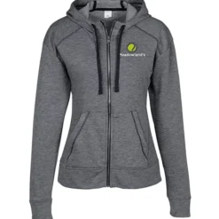 Electric Tri-Blend Wicking Full-Zip Sweatshirt - Ladies'