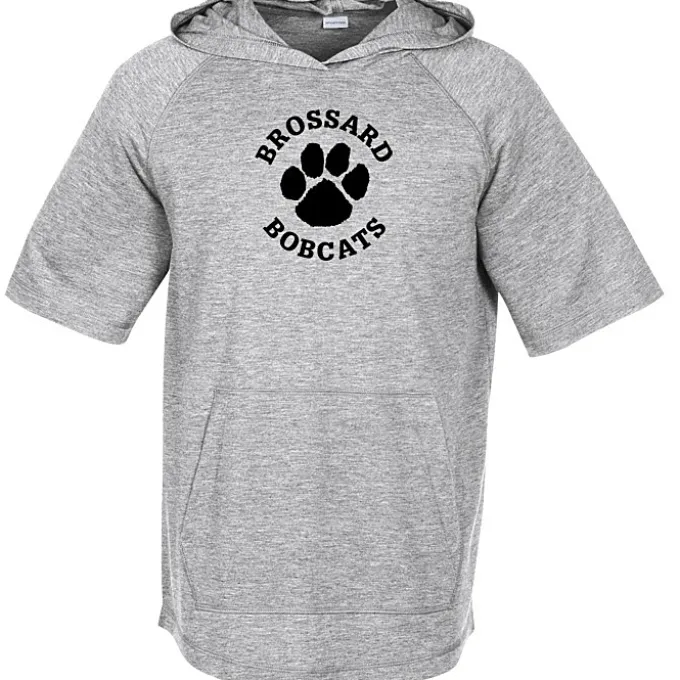 Electric Tri-Blend Wicking Short Sleeve Hooded Tee