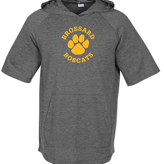 Electric Tri-Blend Wicking Short Sleeve Hooded Tee
