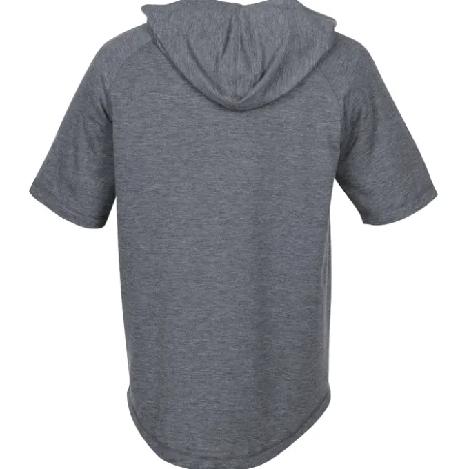 Electric Tri-Blend Wicking Short Sleeve Hooded Tee