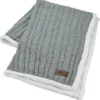 Elegant Cable Knit Chenille Throw