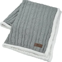 Elegant Cable Knit Chenille Throw - 24 hr