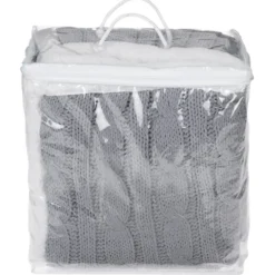 Elegant Cable Knit Chenille Throw - 24 hr