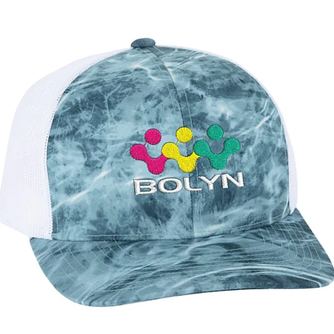 Elements Aqua Camo Trucker Snapback Cap