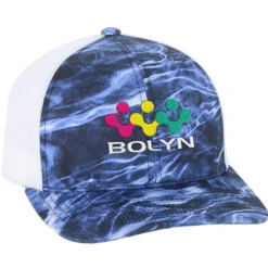 Elements Aqua Camo Trucker Snapback Cap