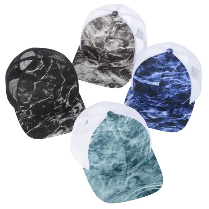 Elements Aqua Camo Trucker Snapback Cap