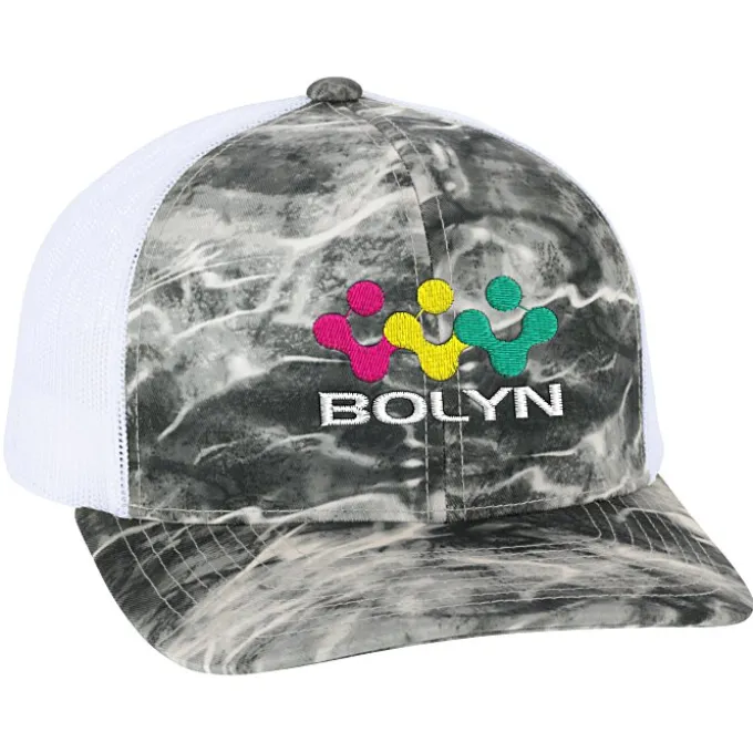 Elements Aqua Camo Trucker Snapback Cap