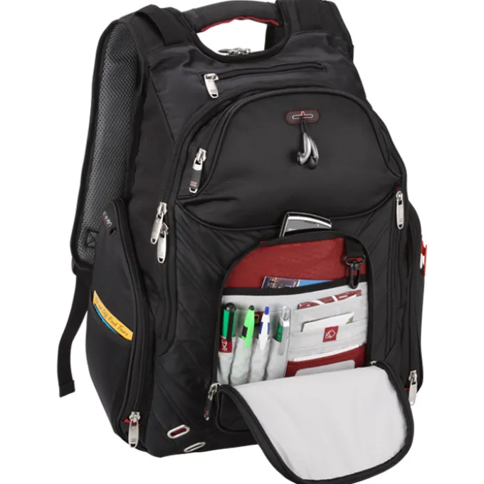 elleven Amped Checkpoint-Friendly Laptop Backpack - Embroidered