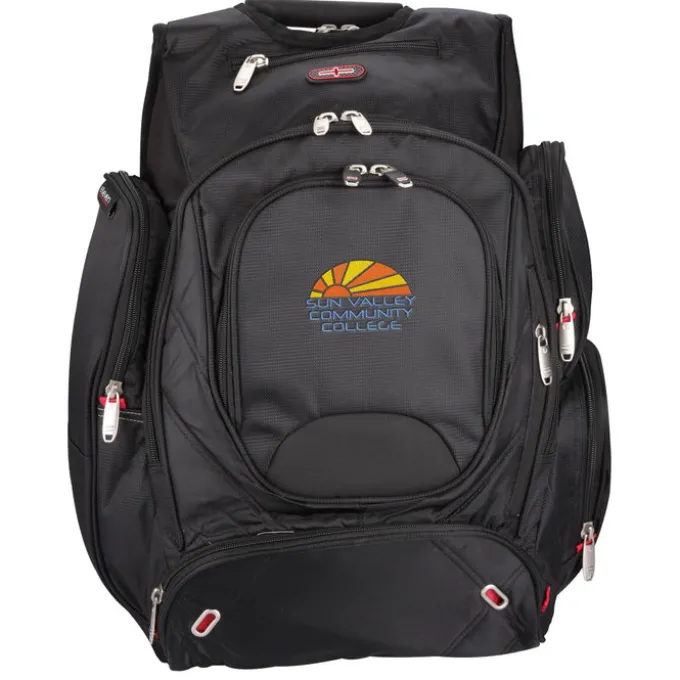 elleven Checkpoint-Friendly Laptop Backpack - Embroidered