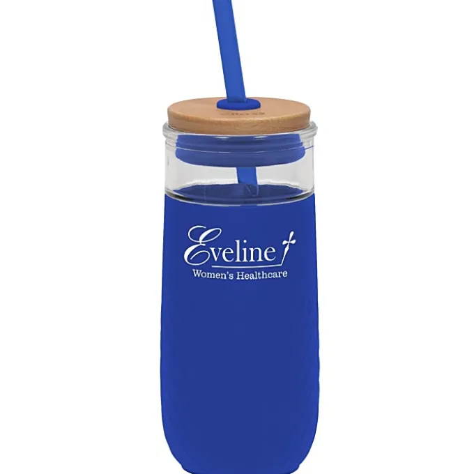Ello Devon Glass Tumbler with Straw - 18 oz.