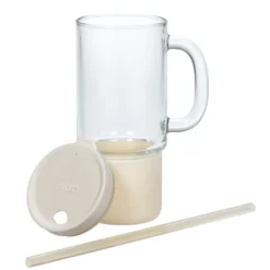 Ello Nova Glass Travel Mug with Straw - 18 oz.