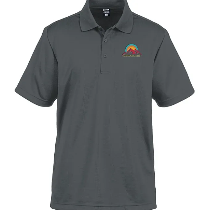 Elm Vertical Dash Jacquard Stripe Polo - Men's