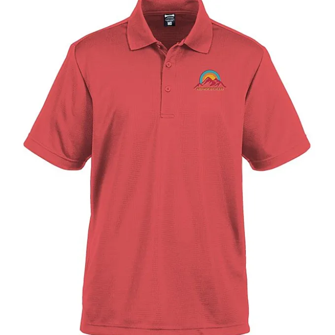 Elm Vertical Dash Jacquard Stripe Polo - Men's