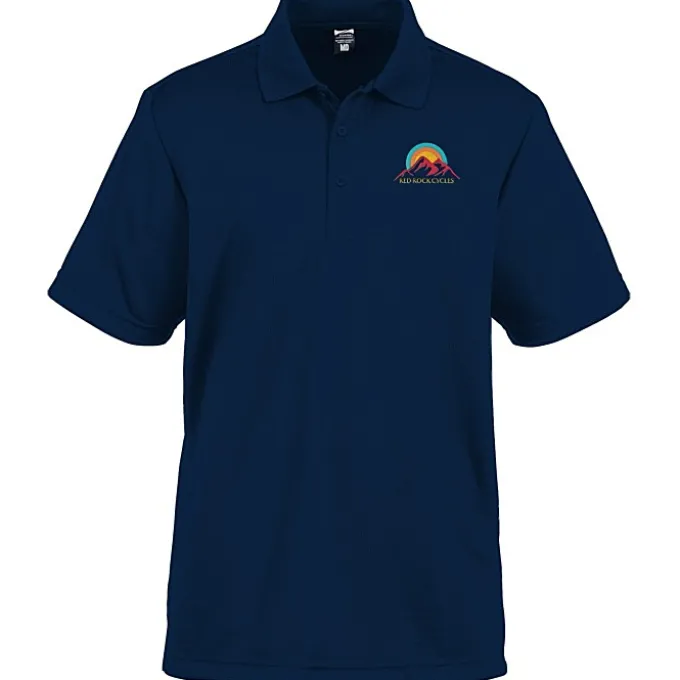 Elm Vertical Dash Jacquard Stripe Polo - Men's