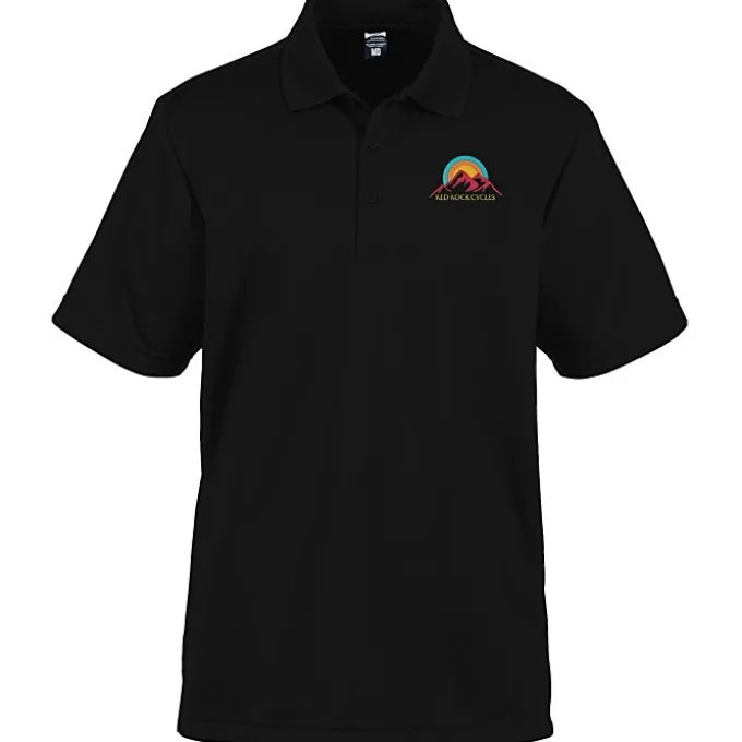Elm Vertical Dash Jacquard Stripe Polo - Men's