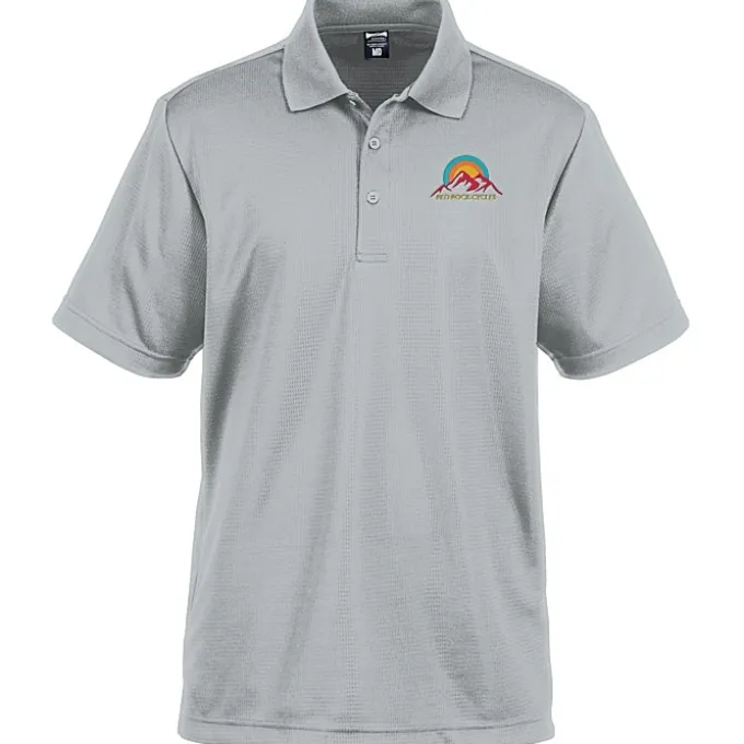 Elm Vertical Dash Jacquard Stripe Polo - Men's