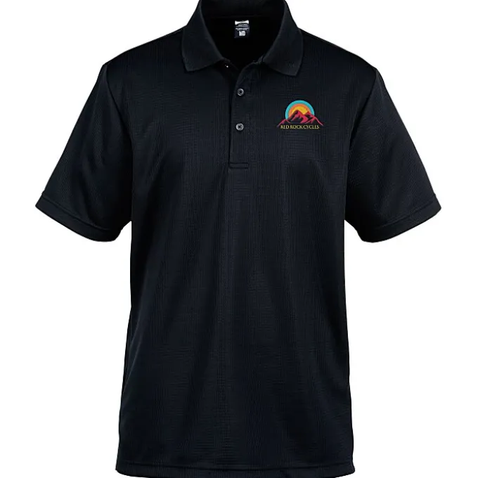 Elm Vertical Dash Jacquard Stripe Polo - Men's