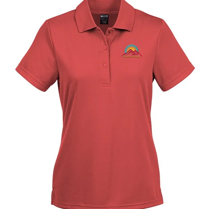 Elm Vertical Dash Jacquard Stripe Polo - Ladies'