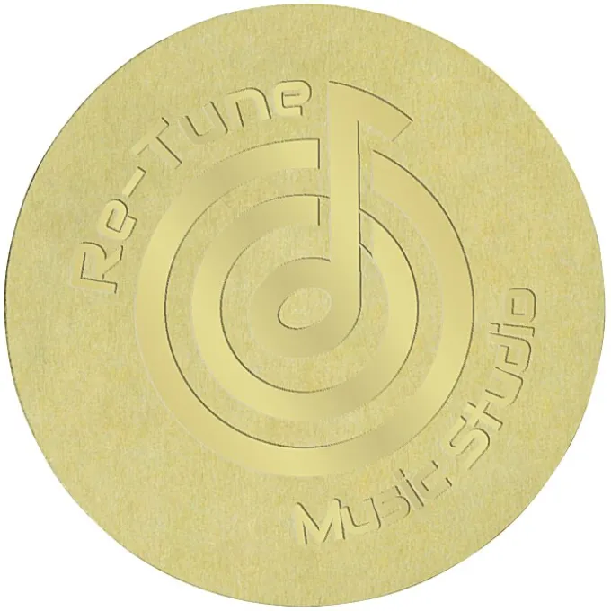 Embellished Seal by the Roll - Circle - Smooth Edge - 1 1/2 Inches
