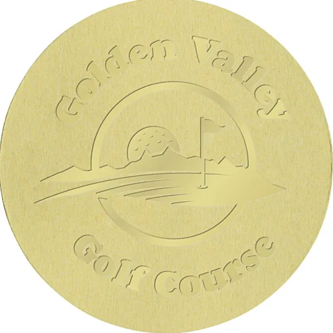 Embellished Seal by the Roll - Circle - Smooth Edge - 2 Inches