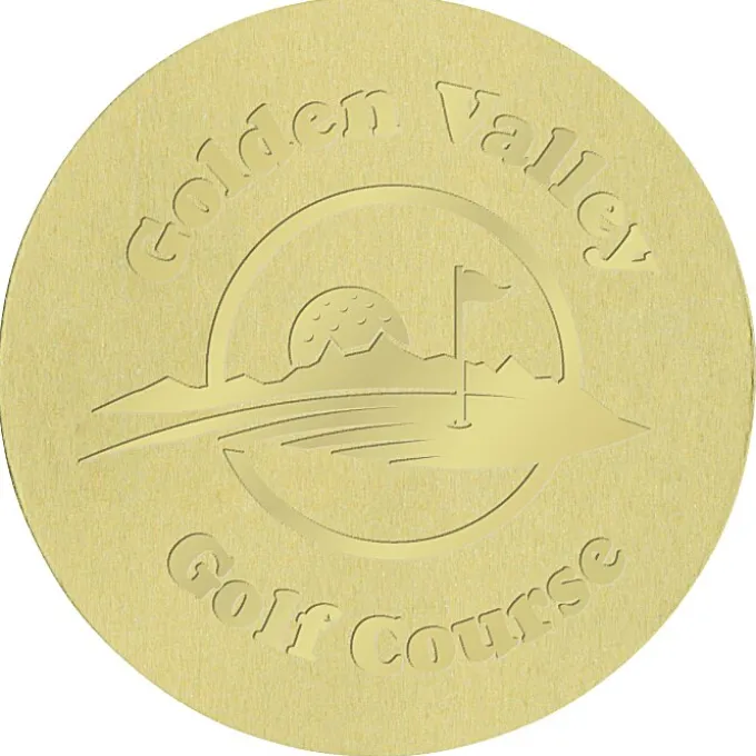 Embellished Seal by the Roll - Circle - Smooth Edge - 2 Inches