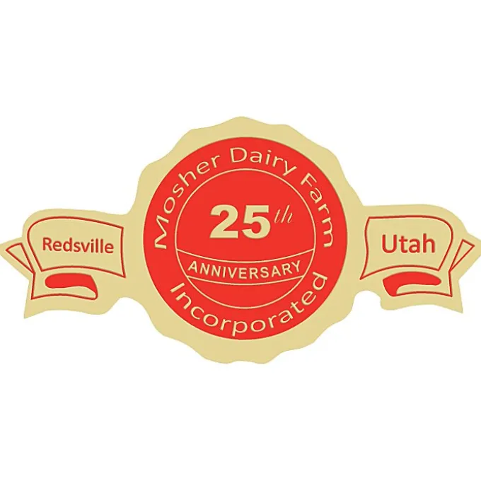 Embossed Seal by the Roll - Banner - 1 1/4 inches x 2 1/2 inches