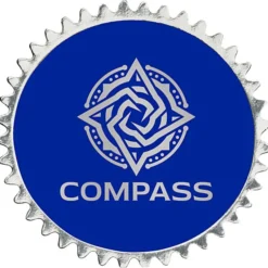 Embossed Seal by the Roll - Circle - Pinked Edge - 1 7/16 inches